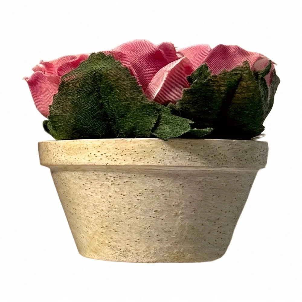 Miniature Terracotta Potted Rose Arrangements